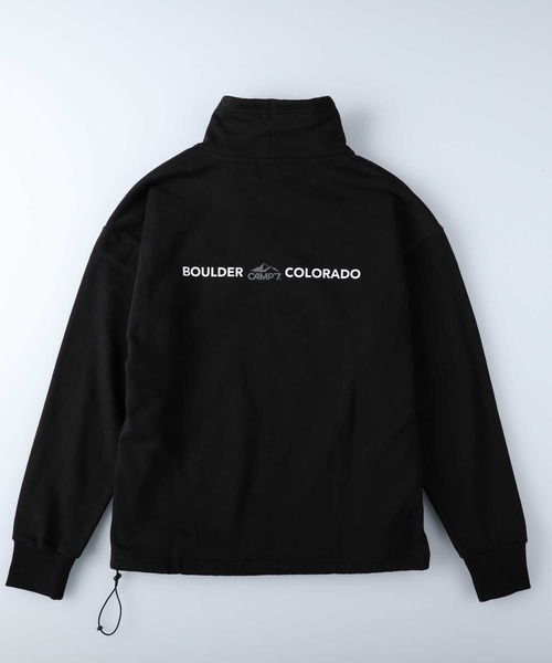 CAMP7(キャンプセブン)の「【CAMP7】ハイネックスウェット(スウェット・メンズ・ブラック/グレー・S/M/L/XL)」の6枚目の写真