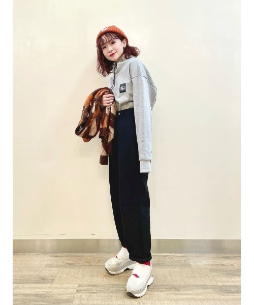 CAMP7(キャンプセブン)の「【CAMP7】ハイネックスウェット(スウェット・メンズ・ブラック/グレー・S/M/L/XL)」の20枚目の写真