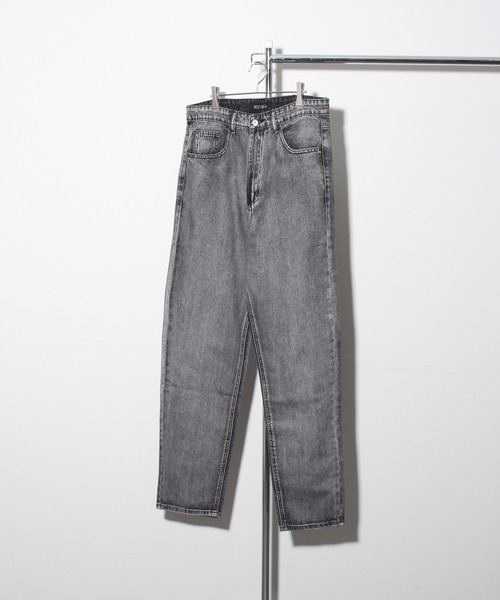 Art re A select（アトリエセレクト）の「11.5oz HIGHWAIST＆STANDARD WIDESTRAIGHT DENIMPANTS/11.5オンス ベーシック ワイドストレートデニムパンツ（デニムパンツ・メンズ・ケミカルウォッシュ/ブルー/ブラック・X-LARGE/LARGE/MEDIUM）」の2枚目の写真