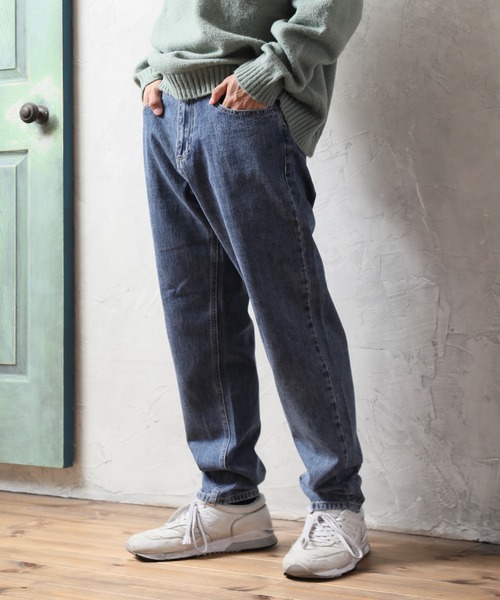 Art re A select（アトリエセレクト）の「11.5oz HIGHWAIST＆STANDARD WIDESTRAIGHT DENIMPANTS/11.5オンス ベーシック ワイドストレートデニムパンツ（デニムパンツ・メンズ・ケミカルウォッシュ/ブルー/ブラック・X-LARGE/LARGE/MEDIUM）」の5枚目の写真