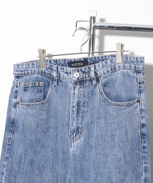 Art re A select（アトリエセレクト）の「11.5oz HIGHWAIST＆STANDARD WIDESTRAIGHT DENIMPANTS/11.5オンス ベーシック ワイドストレートデニムパンツ（デニムパンツ・メンズ・ケミカルウォッシュ/ブルー/ブラック・X-LARGE/LARGE/MEDIUM）」の12枚目の写真