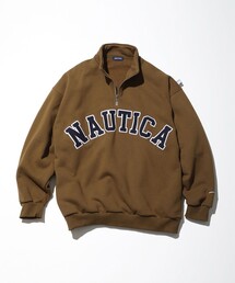 NAUTICA | NAUTICA/ノーティカ Arch Logo Cadet Collar Fleece Sweatshirt(スウェット)