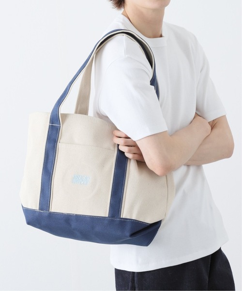 WISM（ウィズム）の「【Bricks & Wood × ブリックス アンド ウッド】LOGO BOAT TOTE（トートバッグ・メンズ・ネイビー・FREE）」の12枚目の写真