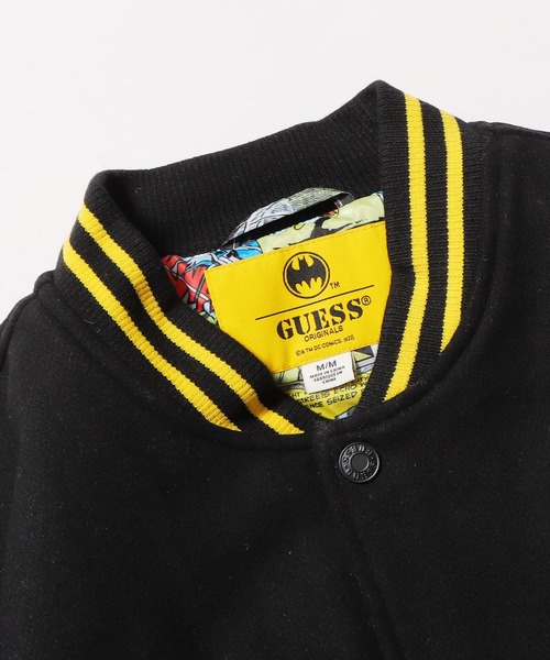 Guess（ゲス）の「GUESS/ゲス GO BATMAN Patched Varsity Jacket