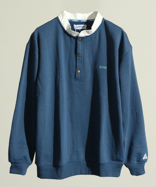 GERRY（ジェリー）の「【GERRY/ジェリー】裏起毛ハーフドットボタンスウェット/スタンドカラー（スウェット）」 WEAR