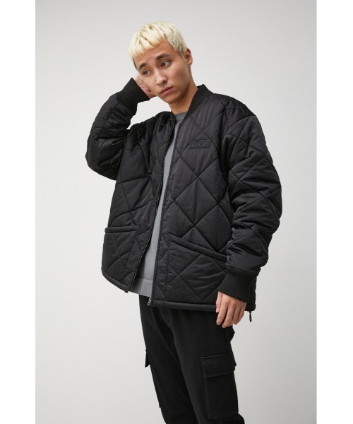 AZUL by moussy(アズールバイマウジー)の「QUILTING BLOUSON/キルティングブルゾン(ブルゾン・メンズ・ブラック/カーキ・MEDIUM/LARGE)」の6枚目の写真