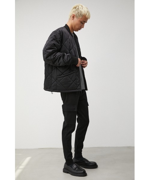AZUL by moussy(アズールバイマウジー)の「QUILTING BLOUSON/キルティングブルゾン(ブルゾン・メンズ・ブラック/カーキ・MEDIUM/LARGE)」の7枚目の写真
