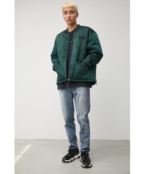 AZUL by moussy(アズールバイマウジー)の「QUILTING BLOUSON/キルティングブルゾン(ブルゾン・メンズ・ブラック/カーキ・MEDIUM/LARGE)」の16枚目の写真