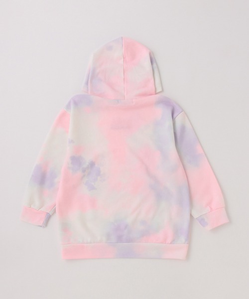 X-girl Stages（エックスガールステージス）の「ピグメントロゴパーカワンピース（アンサンブル・キッズ・ネイビー/チャコール/マルチ・90cm/100cm/110cm/120cm/130cm/140cm）」の5枚目の写真