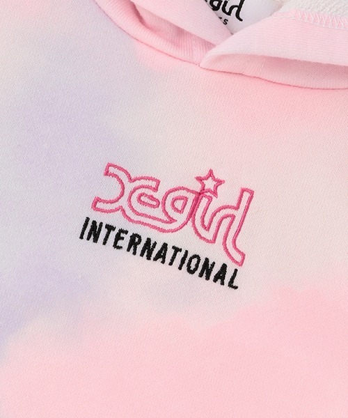 X-girl Stages（エックスガールステージス）の「ピグメントロゴパーカワンピース（アンサンブル・キッズ・ネイビー/チャコール/マルチ・90cm/100cm/110cm/120cm/130cm/140cm）」の7枚目の写真