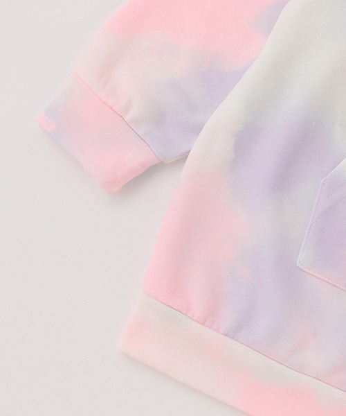 X-girl Stages（エックスガールステージス）の「ピグメントロゴパーカワンピース（アンサンブル・キッズ・ネイビー/チャコール/マルチ・90cm/100cm/110cm/120cm/130cm/140cm）」の9枚目の写真