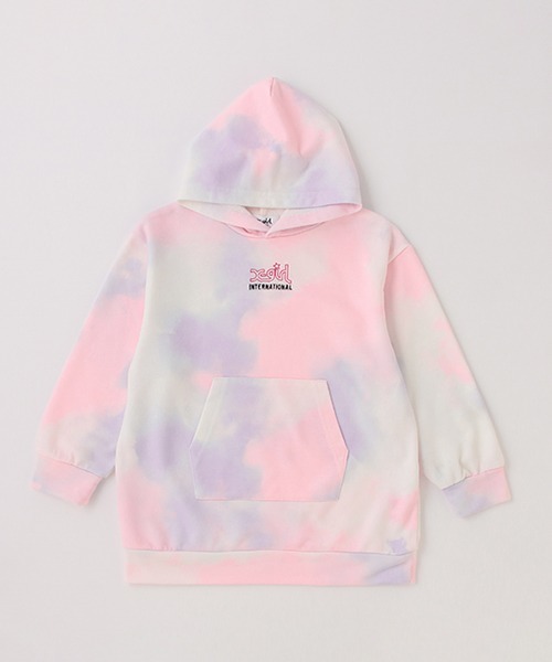 X-girl Stages（エックスガールステージス）の「ピグメントロゴパーカワンピース（アンサンブル・キッズ・ネイビー/チャコール/マルチ・90cm/100cm/110cm/120cm/130cm/140cm）」の16枚目の写真