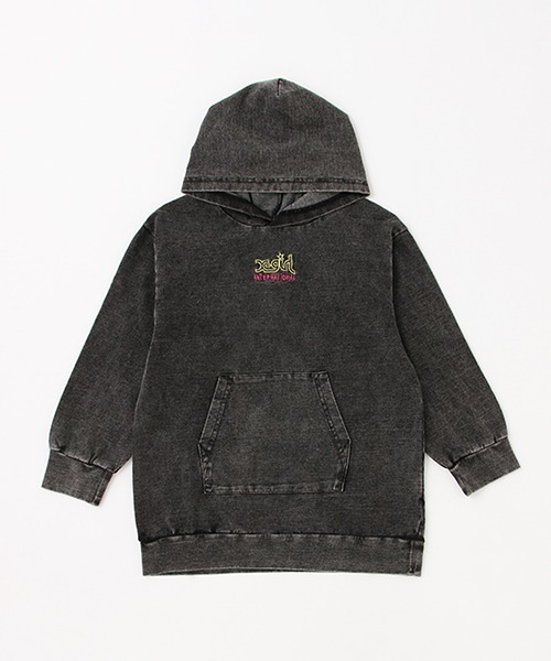 X-girl Stages（エックスガールステージス）の「ピグメントロゴパーカワンピース（アンサンブル・キッズ・ネイビー/チャコール/マルチ・90cm/100cm/110cm/120cm/130cm/140cm）」の20枚目の写真