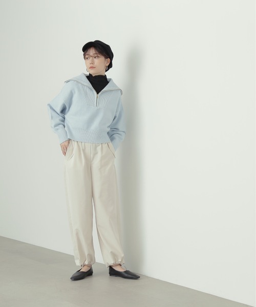 N.（N. Natural Beauty Basic）（エヌエヌナチュラルビューティーベーシック）の「◆カットレースハイネックカットソー（Tシャツ/カットソー・レディース・ブラック/クリーム・MEDIUM）」の5枚目の写真