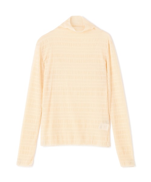 N.（N. Natural Beauty Basic）（エヌエヌナチュラルビューティーベーシック）の「◆カットレースハイネックカットソー（Tシャツ/カットソー・レディース・ブラック/クリーム・MEDIUM）」の12枚目の写真