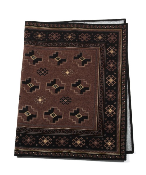 niko and...(ニコアンド)の「オリジナルヴィンテージ調ラグマット/140×200cm(ラグ/マット・レディース・ブラウン/ライトグレー/チャコール/ブルー・0)」の4枚目の写真