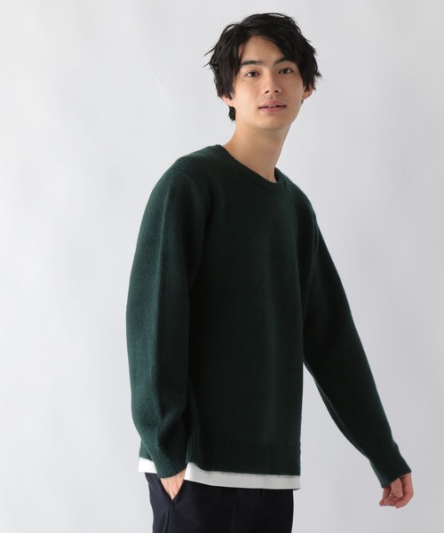 GLOBAL WORK（グローバルワーク）の「フワフワHugme/レイヤード/295175（ニット/セーター・メンズ・ブラック/カーキ/ライトブルー/ベージュ/ホワイト系その他2・LARGE/X-LARGE/MEDIUM/SMALL）」の4枚目の写真