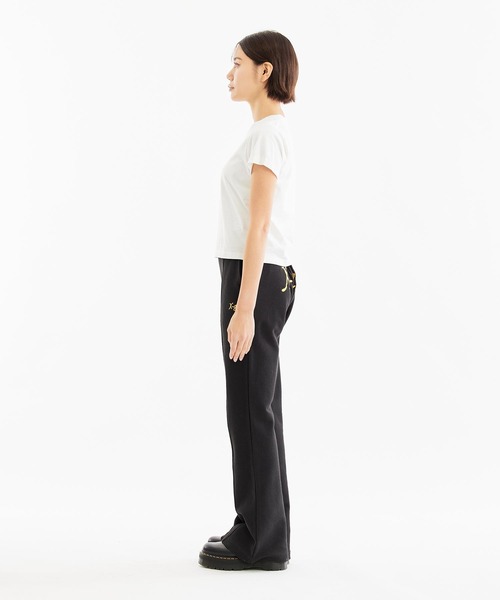 X-girl（エックスガール）の「ROSE HEART EMBROIDERY S/S BABY TEE（Tシャツ/カットソー・レディース・ライトブルー/ブラック/ホワイト・S/M）」の20枚目の写真