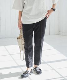 coen | リネンレーヨンテーパードパンツ(その他パンツ)