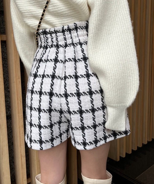 one after another NICE CLAUP（ワンアフターアナザーナイスクラップ）の「【再入荷】着回し万能。スタイルアップミニスカパン（その他パンツ・レディース・ホワイト系その他/ブラック系その他/グレー系その他/ピンク系その他/ブラック・FREE）」の10枚目の写真