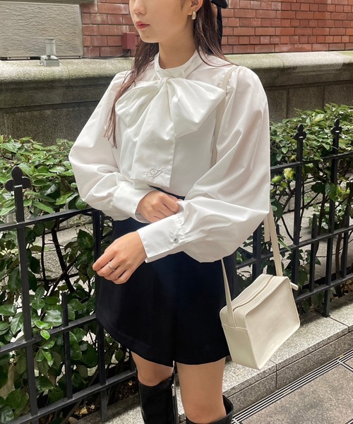 one after another NICE CLAUP（ワンアフターアナザーナイスクラップ）の「【再入荷】着回し万能。スタイルアップミニスカパン（その他パンツ・レディース・ホワイト系その他/ブラック系その他/グレー系その他/ピンク系その他/ブラック・FREE）」の13枚目の写真