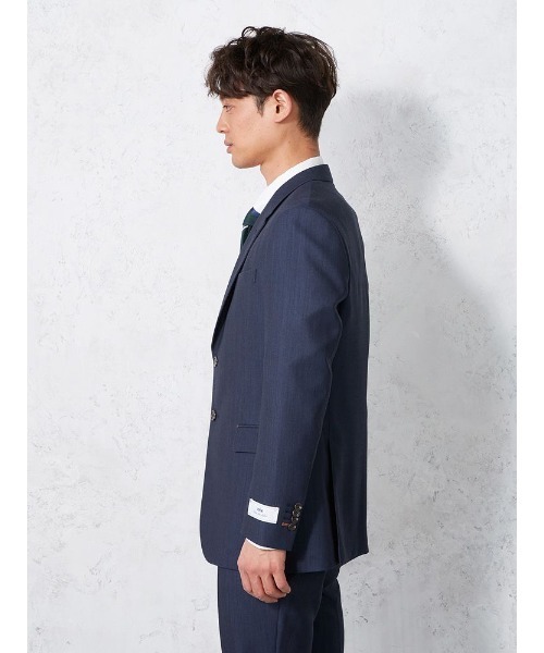 セール】EDWIN ウール混デニムライク ジャケット ブラック/ベージュ