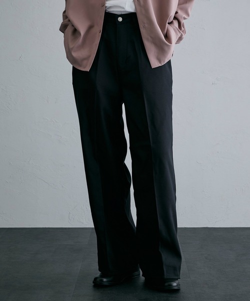 【セール】EDWIN エドウィン ワイドパンツ フレア スラックス（スラックス）｜EDWIN（エドウィン）
