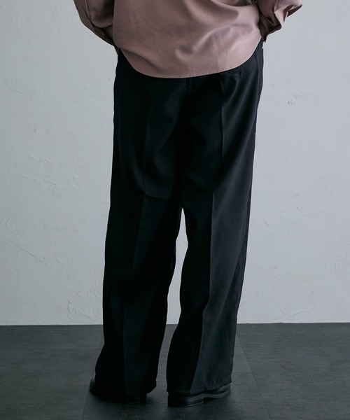 【セール】EDWIN エドウィン ワイドパンツ フレア スラックス（スラックス）｜EDWIN（エドウィン）