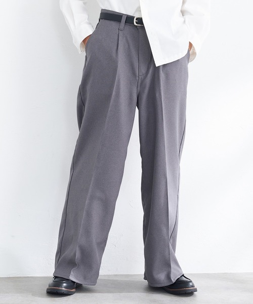 【セール】EDWIN エドウィン ワイドパンツ フレア スラックス（スラックス）｜EDWIN（エドウィン）