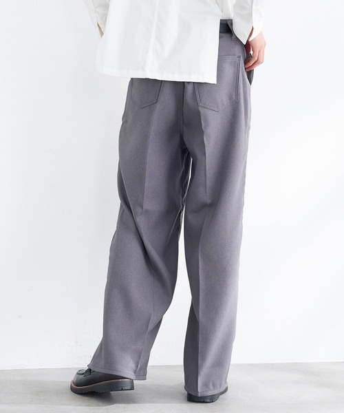 【セール】EDWIN エドウィン ワイドパンツ フレア スラックス（スラックス）｜EDWIN（エドウィン）