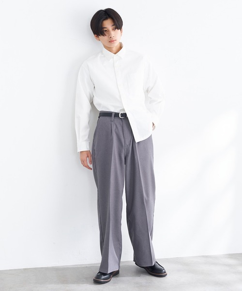 【セール】EDWIN エドウィン ワイドパンツ フレア スラックス（スラックス）｜EDWIN（エドウィン）