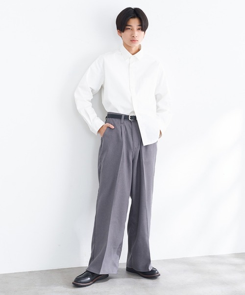 【セール】EDWIN エドウィン ワイドパンツ フレア スラックス（スラックス）｜EDWIN（エドウィン）