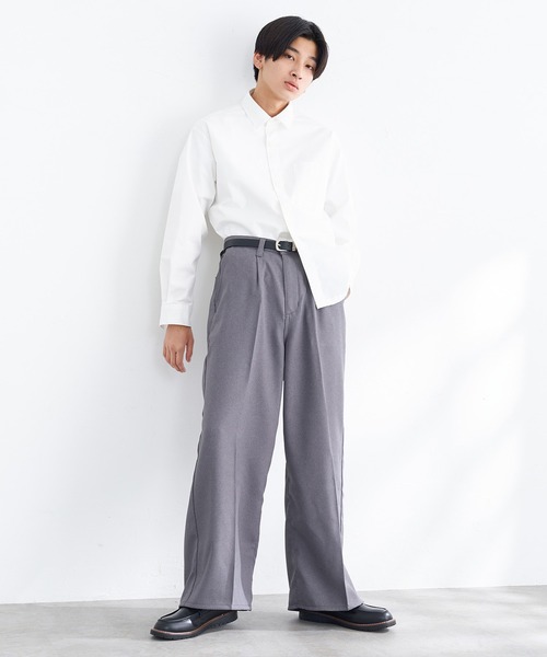 【セール】EDWIN エドウィン ワイドパンツ フレア スラックス（スラックス）｜EDWIN（エドウィン）