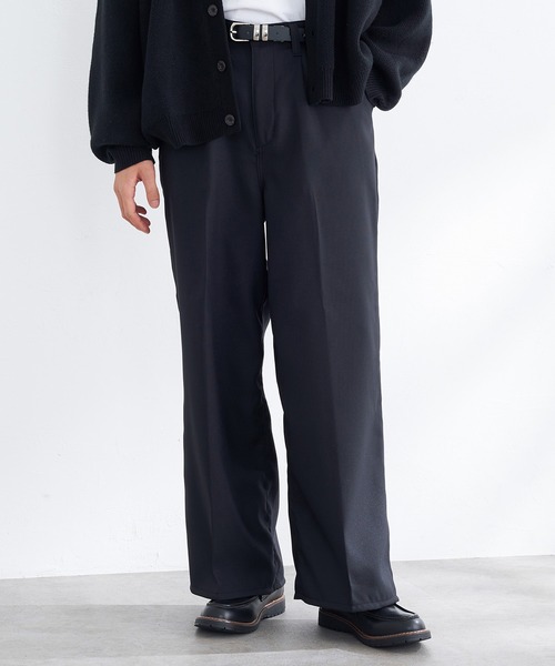 【セール】EDWIN エドウィン ワイドパンツ フレア スラックス（スラックス）｜EDWIN（エドウィン）