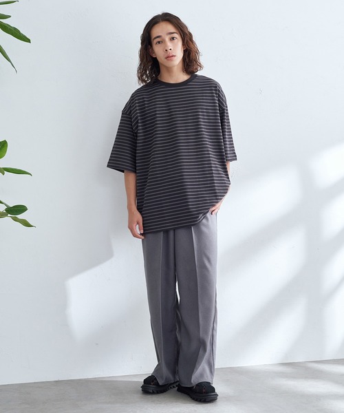 【セール】EDWIN エドウィン ワイドパンツ フレア スラックス（スラックス）｜EDWIN（エドウィン）