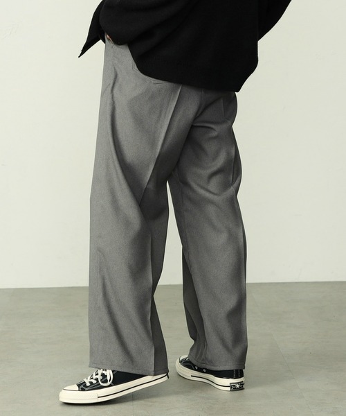 【セール】EDWIN エドウィン ワイドパンツ フレア スラックス（スラックス）｜EDWIN（エドウィン）
