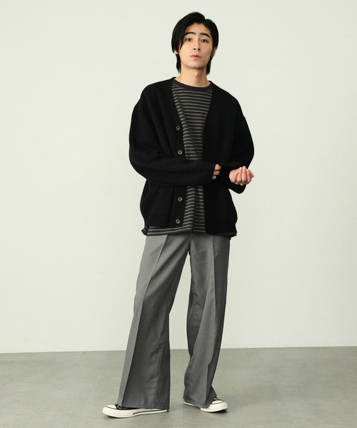 【セール】EDWIN エドウィン ワイドパンツ フレア スラックス（スラックス）｜EDWIN（エドウィン）