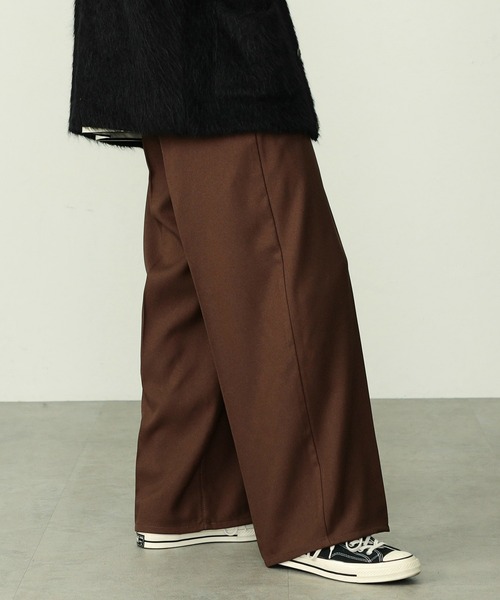 【セール】EDWIN エドウィン ワイドパンツ フレア スラックス（スラックス）｜EDWIN（エドウィン）