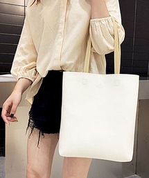 florist | 【軽量】【A4収納可】配色レザーレディース縦型トートバッグ(トートバッグ)