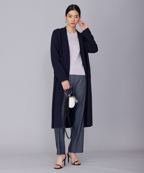 【未使用】定価49940 iCB ライトリバー ロングコート セール】ライトリバー ロングコート（ノーカラーコート）｜ICB
