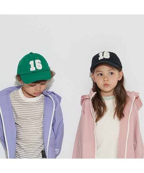 b・ROOM(ビールーム)の「ナンバーサガラワッペンキャップ(キャップ・キッズ・グリーン/ベージュ/レッド/ブラック/アイボリー・FREE)」の13枚目の写真