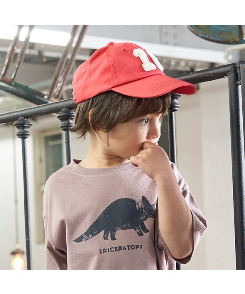 b・ROOM(ビールーム)の「ナンバーサガラワッペンキャップ(キャップ・キッズ・グリーン/ベージュ/レッド/ブラック/アイボリー・FREE)」の10枚目の写真