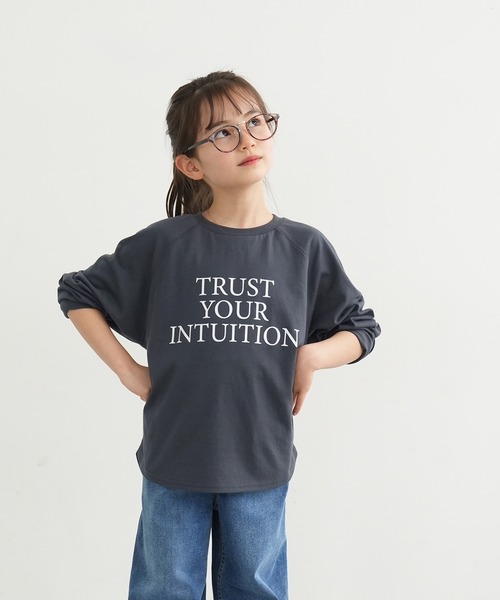 coca(coca)(コカ)の「キッズ 親子お揃いラグランスリーブロゴトップス(Tシャツ/カットソー・キッズ・ホワイト/ブラック・100/110/120/130/140)」の12枚目の写真