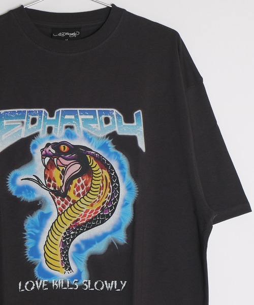 Ed Hardy(エドハーディー)の「Ed Hardy オーバーサイズ グラフィック 半袖Tシャツ(Tシャツ/カットソー・メンズ・チャコール/ブラック系その他2/グレー系その他2/ブラック/グレー系その他/ブラック系その他・M/L)」の5枚目の写真