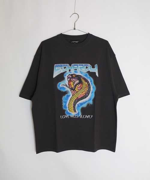 Ed Hardy(エドハーディー)の「Ed Hardy オーバーサイズ グラフィック 半袖Tシャツ(Tシャツ/カットソー・メンズ・チャコール/ブラック系その他2/グレー系その他2/ブラック/グレー系その他/ブラック系その他・M/L)」の8枚目の写真