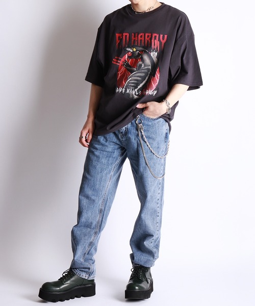 Ed Hardy(エドハーディー)の「Ed Hardy オーバーサイズ グラフィック 半袖Tシャツ(Tシャツ/カットソー・メンズ・チャコール/ブラック系その他2/グレー系その他2/ブラック/グレー系その他/ブラック系その他・M/L)」の15枚目の写真