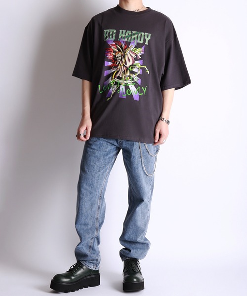 Ed Hardy(エドハーディー)の「Ed Hardy オーバーサイズ グラフィック 半袖Tシャツ(Tシャツ/カットソー・メンズ・チャコール/ブラック系その他2/グレー系その他2/ブラック/グレー系その他/ブラック系その他・M/L)」の18枚目の写真