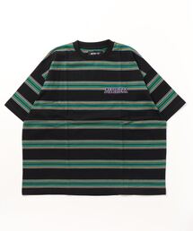 AVIREX | 【直営店限定】BORDER LOGO SHORT SLEEVE T-SHIRT / ボーダー ロゴ 半袖 Tシャツ / AVIREX / アヴィレックス(Tシャツ/カットソー)