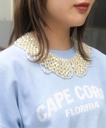 Casselini | Casselini(キャセリーニ)スカラップビーズつけ襟(付け襟)