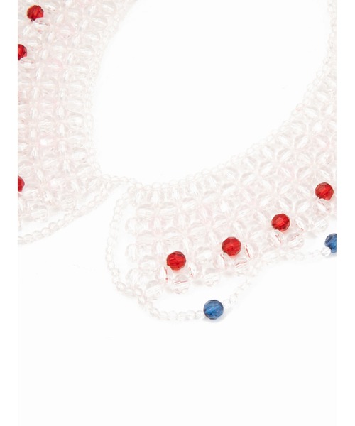 Casselini（キャセリーニ）の「Casselini(キャセリーニ)スカラップビーズつけ襟（付け襟・レディース・アイボリー/ピンク/イエロー・FREE）」の8枚目の写真